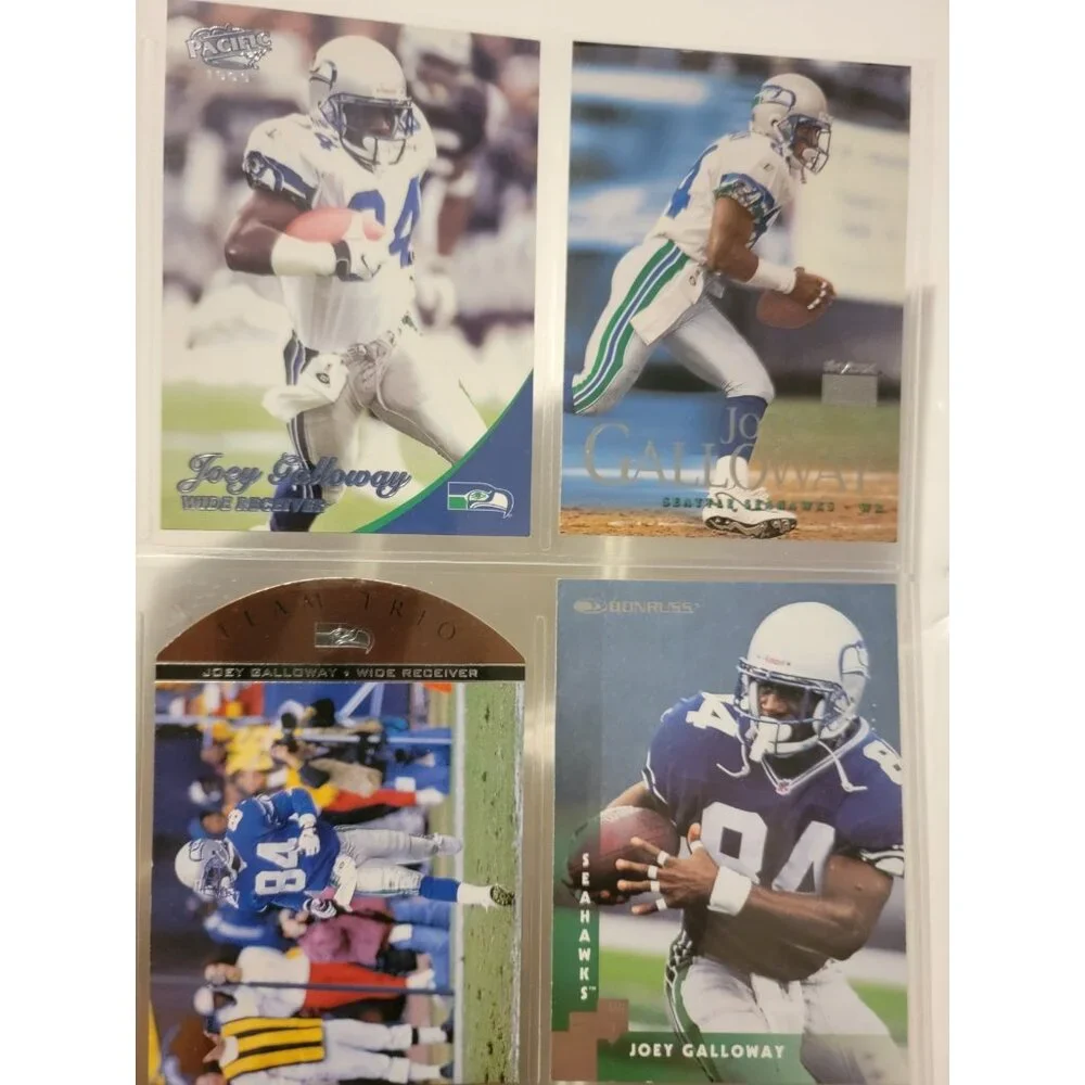 9 NFL Football Trading Cards Joey Galloway Seattle Seahawks Upper Deck